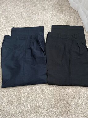 H&M Wide Leg Pants in Navy and Black (2pair)